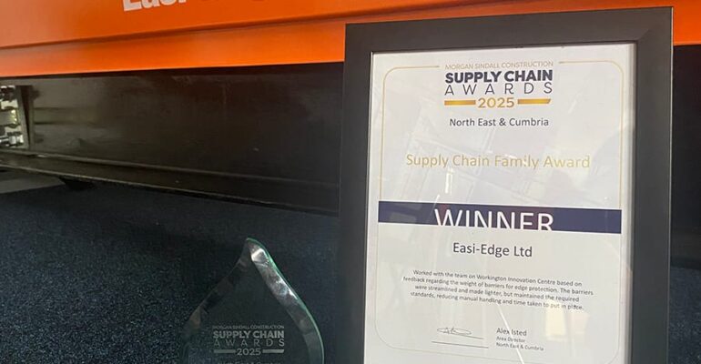 Morgan Sindall Supply Chain Awards - winner 2025 for Easi Edge